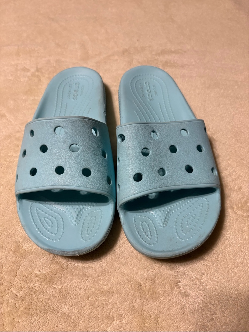 CROCS Light Blue Slide Sandals